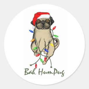 Adesivo Redondo Bah HumPug