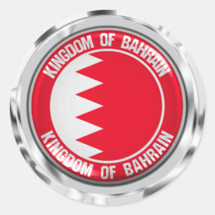 Adesivo Redondo Bahrain Round Emblem