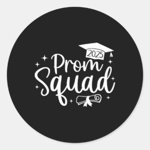 Adesivo Redondo Baile de formatura Squad 2025 Cl De Baile de forma