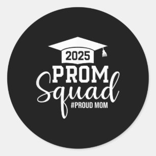 Adesivo Redondo Baile de formatura Squad 2025 Orgulhoso Baile de f