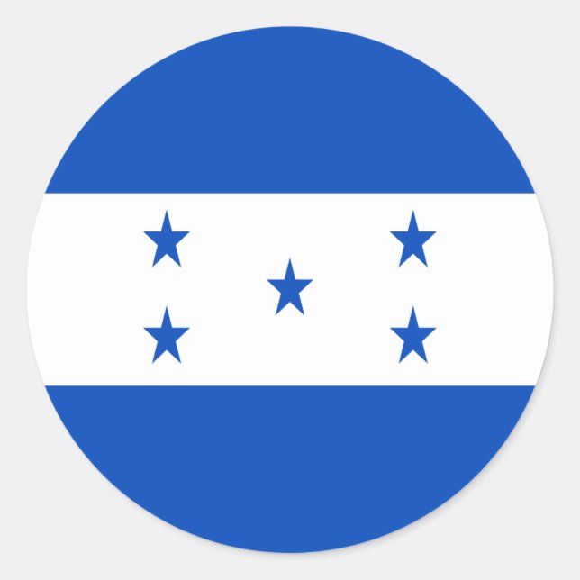 Adesivo Redondo Baixo custo! Sinalizador Honduras (Frente)