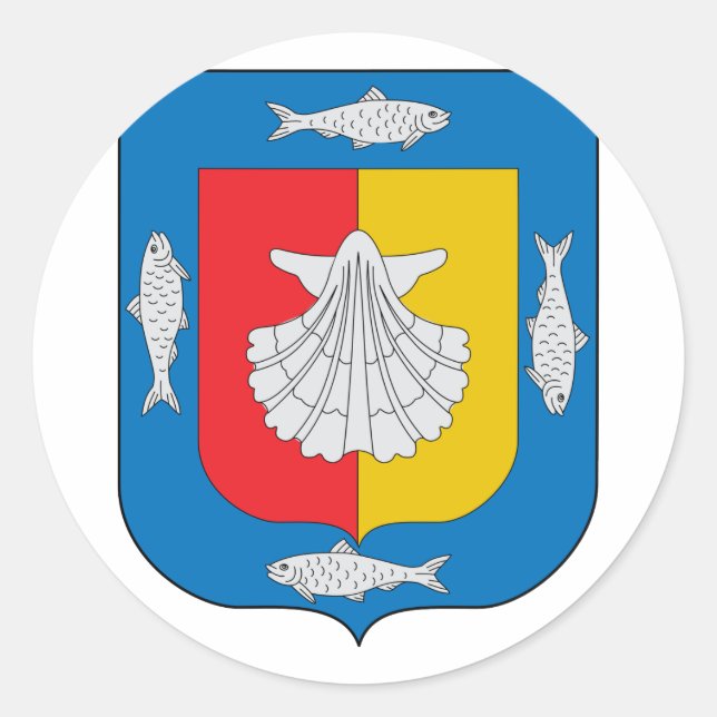 Adesivo Redondo Baja California Sur, México (Frente)