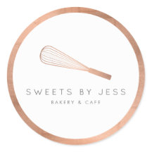 Bakery de Whisk Dourada rosa