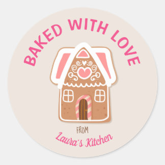 Adesivo Redondo Baking Labels Personalised With a Name
