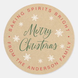 Adesivo Redondo Baking Spirits Bright Homeade Baking