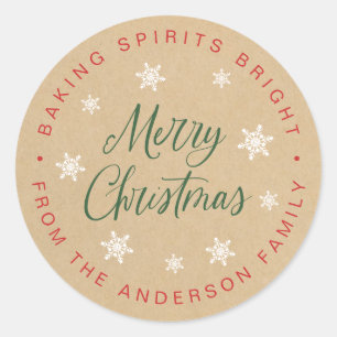 Adesivo Redondo Baking Spirits Bright Homeade Baking