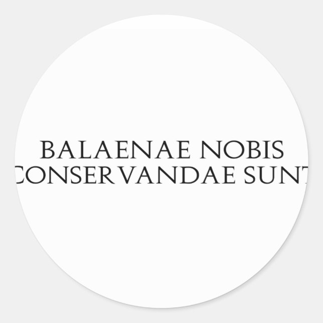Adesivo Redondo Balaenae Nobis Stickers (Frente)