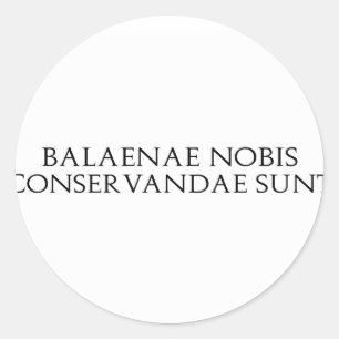 Adesivo Redondo Balaenae Nobis Stickers