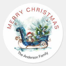 Adesivo Redondo Balança de Bebê Azul