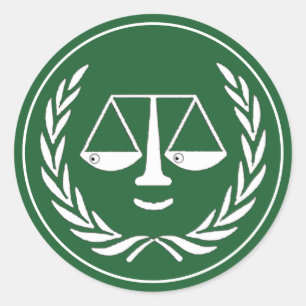 Adesivo Redondo Balanças da Justiça do Advogado