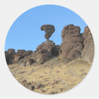 Adesivo Redondo Balanced Rock Idaho Photo Sticker