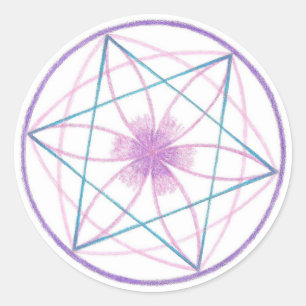 Adesivo Redondo Balanço Mandala