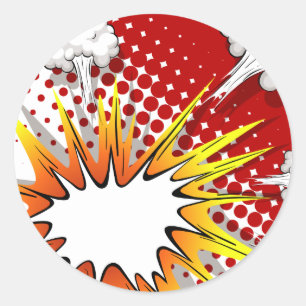 Adesivo Redondo Balão cômico