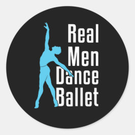 Adesivo Redondo Balé Real Men Dance