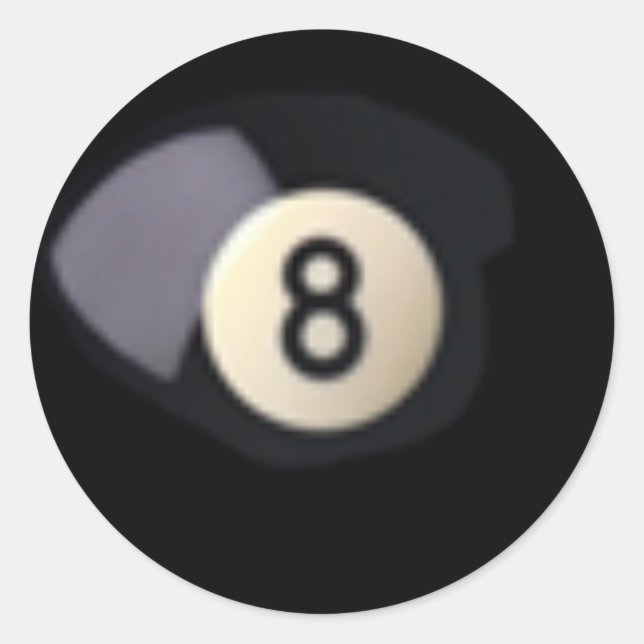 Adesivo Redondo Ball 8 (Frente)