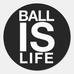 Adesivo Redondo Ball É Logotipo De Vida Para Ventiladores E Jogado