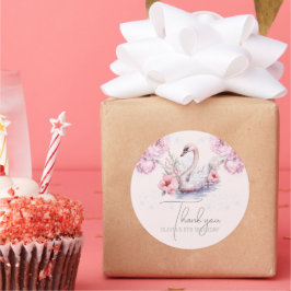 Adesivo Redondo Ballerina Birthday Glitter Personalizada