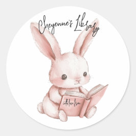 Adesivo Redondo Ballerina Bookplate Sticker para Chá de fraldas