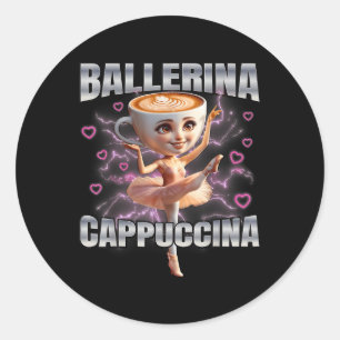 Adesivo Redondo Ballerina Cappuccino