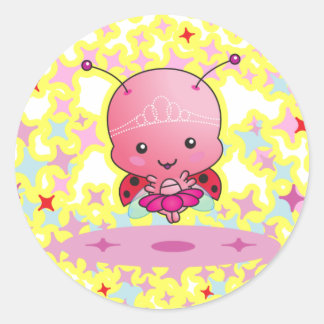 Adesivo Redondo Ballerina Ladybug Sticker