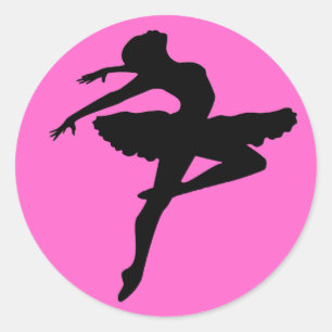 Adesivo Redondo Ballerina Sticker