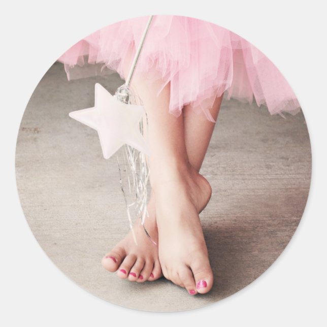 Adesivo Redondo Ballerina Toes (Frente)