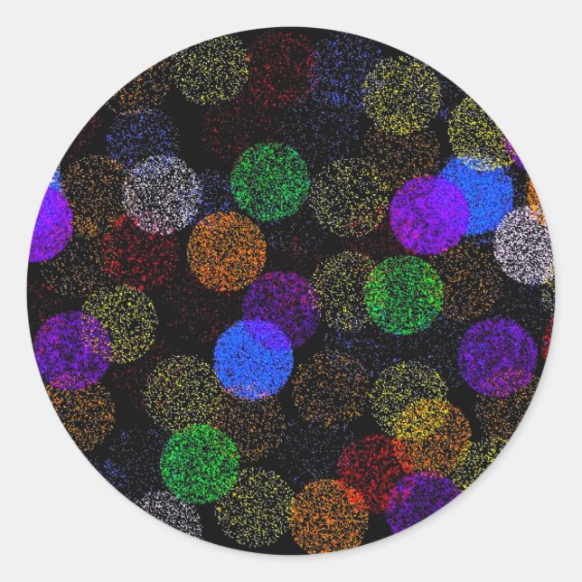 Adesivo Redondo Balls of Yarn (Frente)