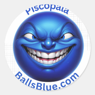 Adesivo Redondo BallsAdesivo Azul Piscopala (Psycho)