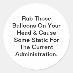 Adesivo Redondo Balões Causam Algum Hankamer Artjunkhaus Estático