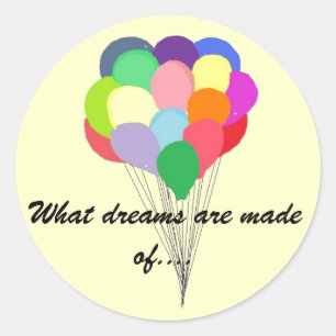 Adesivo Redondo Balões no céu