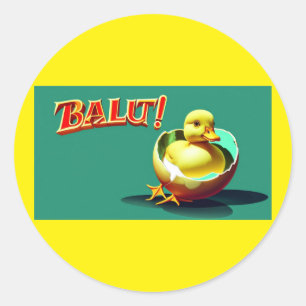 Adesivo Redondo Balut! Uma Delicada Filipina