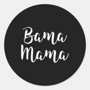 Adesivo Redondo Bama Mama Mãe Futebol Gift Alabama Esportes