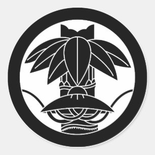 Adesivo Redondo Bambu e costurar o chapéu em círculo