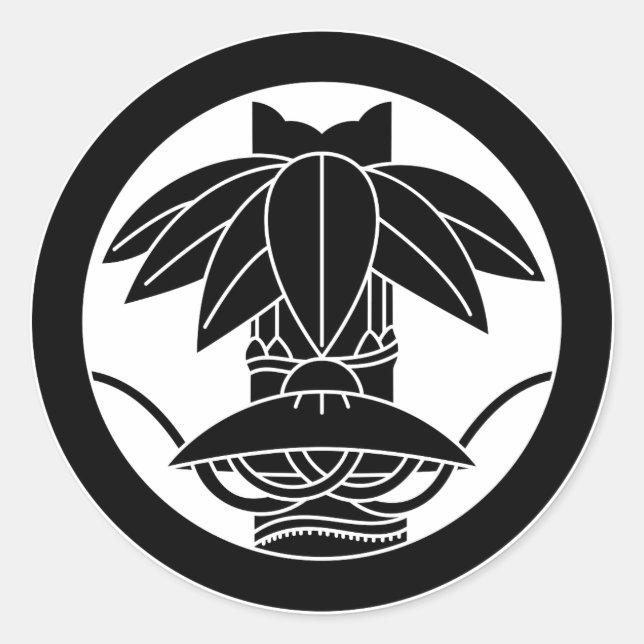 Adesivo Redondo Bambu e costurar o chapéu em círculo (Frente)