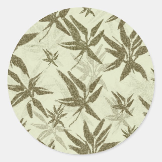 Adesivo Redondo Bambu em Beige Sheers - padrão de superfície unifo (Frente)
