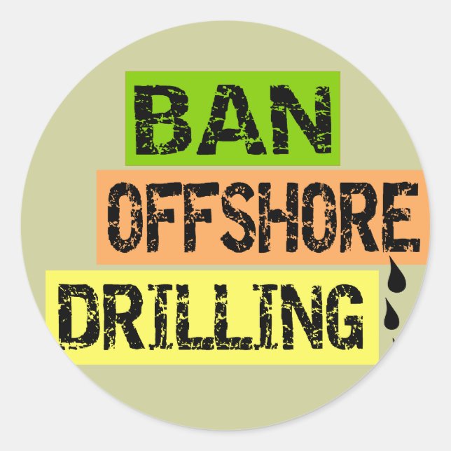 ADESIVO REDONDO BAN OFFSHORE DRILLING (Frente)