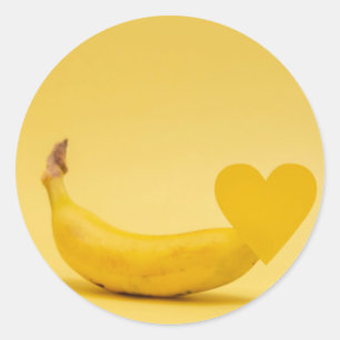 ADESIVO REDONDO BANANA