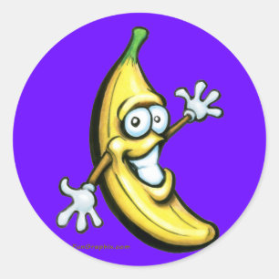 Adesivo Redondo Banana