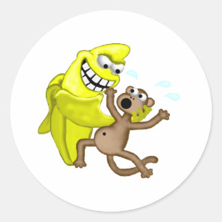 Adesivo Redondo banana má