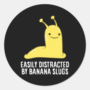 Adesivo Redondo Banana Slug Facilmente Distridida Por Banana Slug