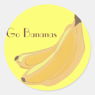 Adesivo Redondo Banana Stickers