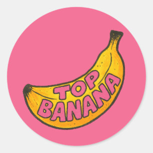 Adesivo Redondo Banana Superior