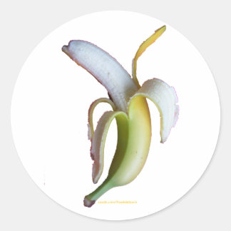 ADESIVO REDONDO BANANA T-SHIRTS E PRESENTES