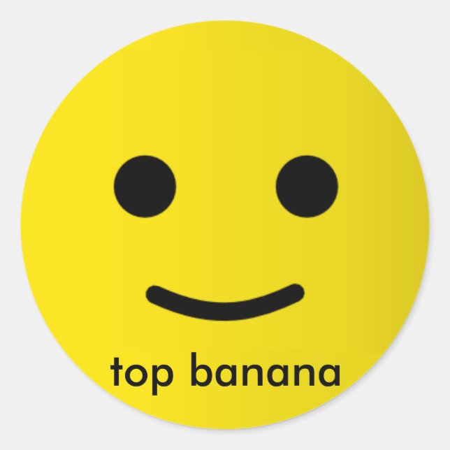 Adesivo Redondo banana top (Frente)