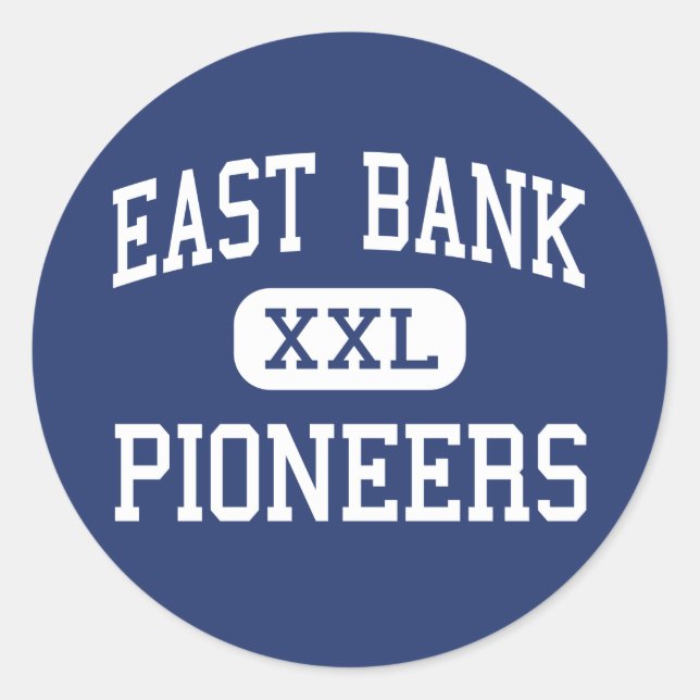 Adesivo Redondo Banco Oriental Pioneiros do Médio Oriente (Frente)