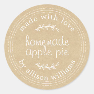 Adesivo Redondo Banda assada russa para uso doméstico Papel Pie Kr