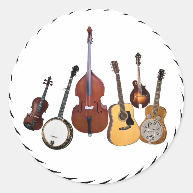 ADESIVO REDONDO BANDA BLUEGRASS - ESTICKER (Frente)
