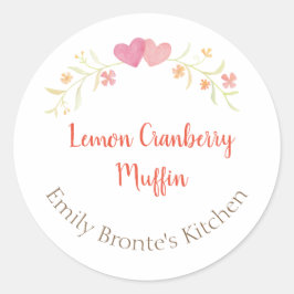 Adesivo Redondo Banda cozida caseira - Preservar velas feitas à mã