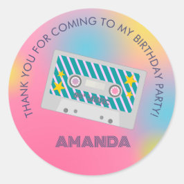 Adesivo Redondo Banda das garotas de música