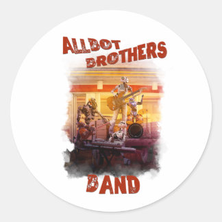 Adesivo Redondo banda dos irmãos Allbot/Reparo de Saucer do Bob